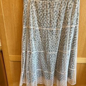Logo mesh skirt, size M